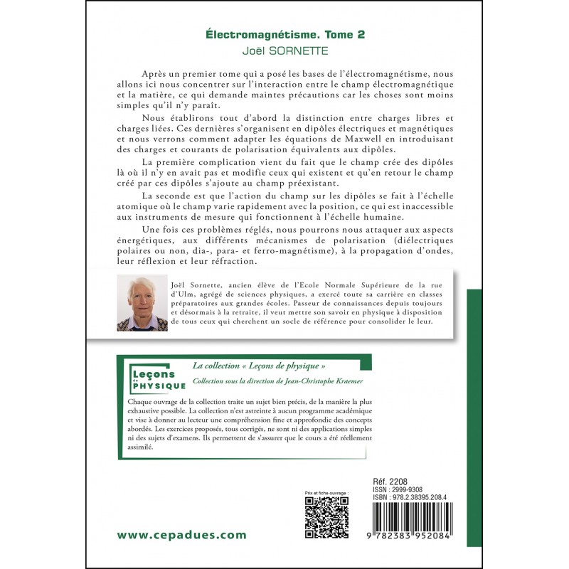 Électromagnétisme. Tome 2. Électromagnétisme dans la matière