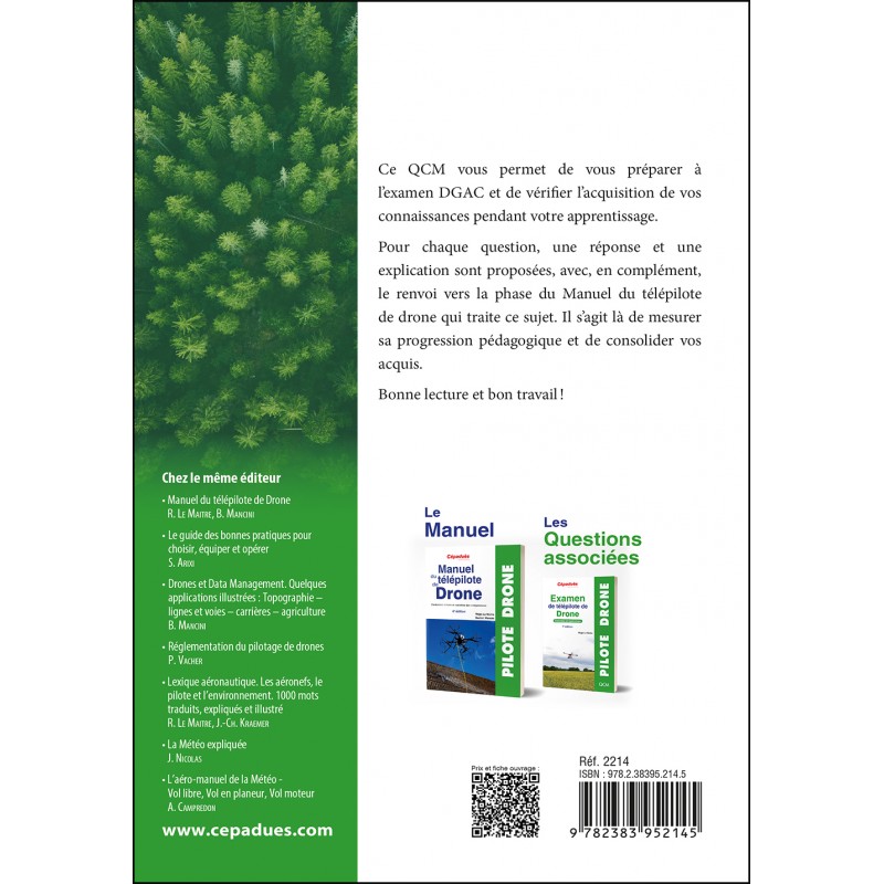 Examen de télépilote de drone. Questions et explications. CATS. 7e édition