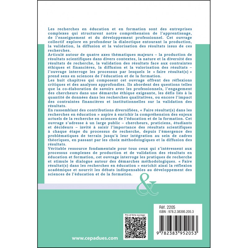Faire résultat(s) dans les recherches en éducation :  Pour quoi ? Avec qui ? Comment ?
