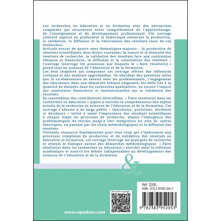 Faire résultat(s) dans les recherches en éducation : Pour quoi ? Avec qui ? Comment ? Faire résultat(s) dans les recherches en éducation : Pour quoi ? Avec qui ? Comment ?