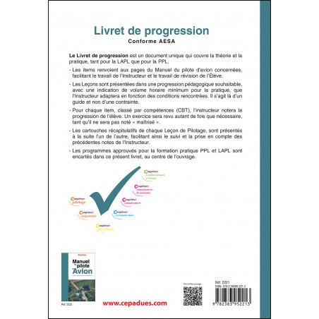 Livret de progression du pilote avion (21e édition) Livret de progression du pilote avion (21e édition)