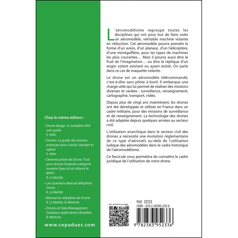 Réglementation du pilotage de drones (12e édition)