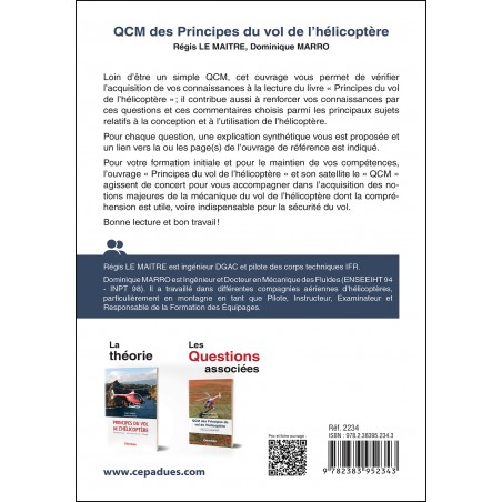 QCM des Principes du vol de l’hélicoptère. Réponses commentées