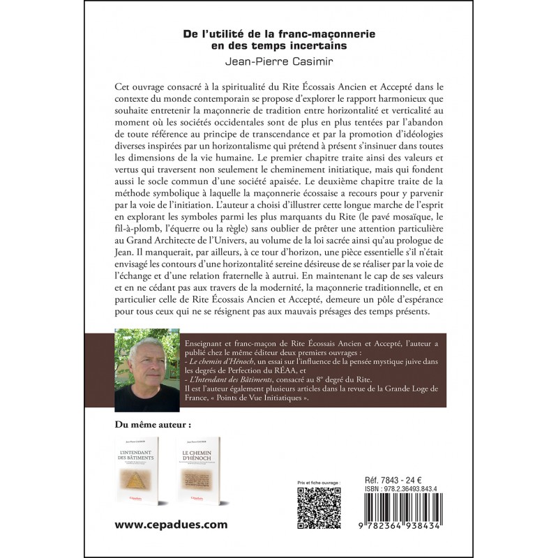 De l’utilité de la franc-maçonnerie en des temps incertains