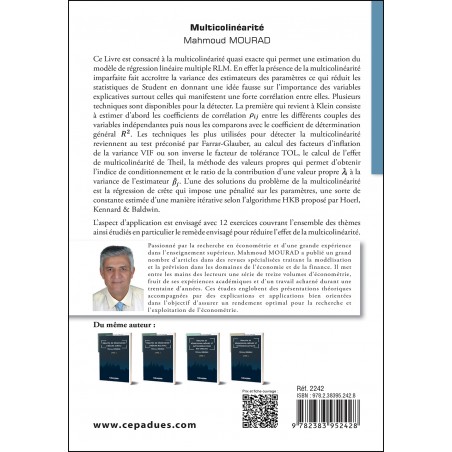 Multicolinéarité. Livre 5. Économétrie Expliquée et Appliquée