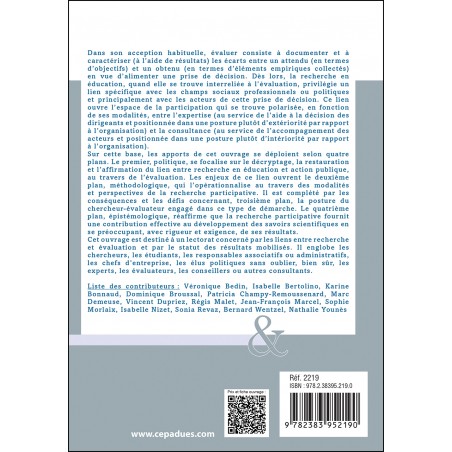 Les nouveaux défis de l'évaluation