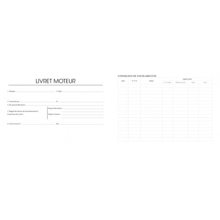 Livret moteur
