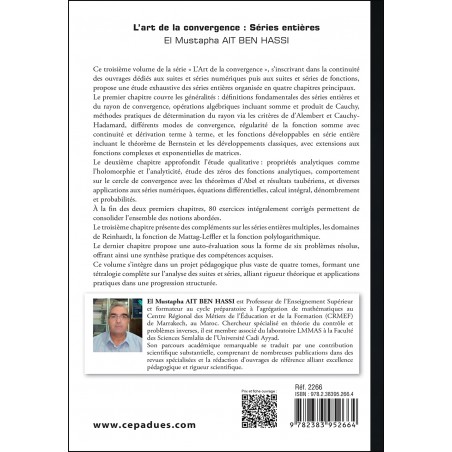 L’art de la convergence : Séries Entières. Cours et Exercices