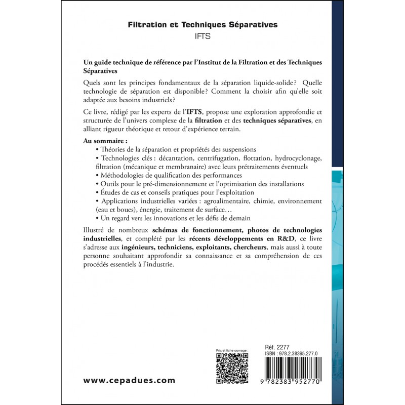 Filtration et Techniques Séparatives. IFTS