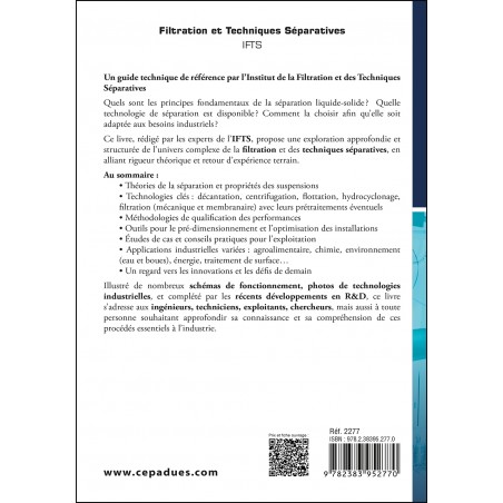 Filtration et Techniques Séparatives. IFTS