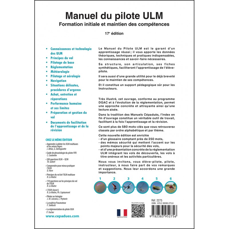 Manuel du Pilote ULM  - 17e édition
