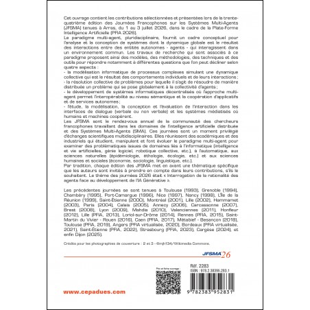 JFSMA 2026. Systèmes multi-agents : Interrogation de la rationalité des agents face au développement de l’IA Générative.