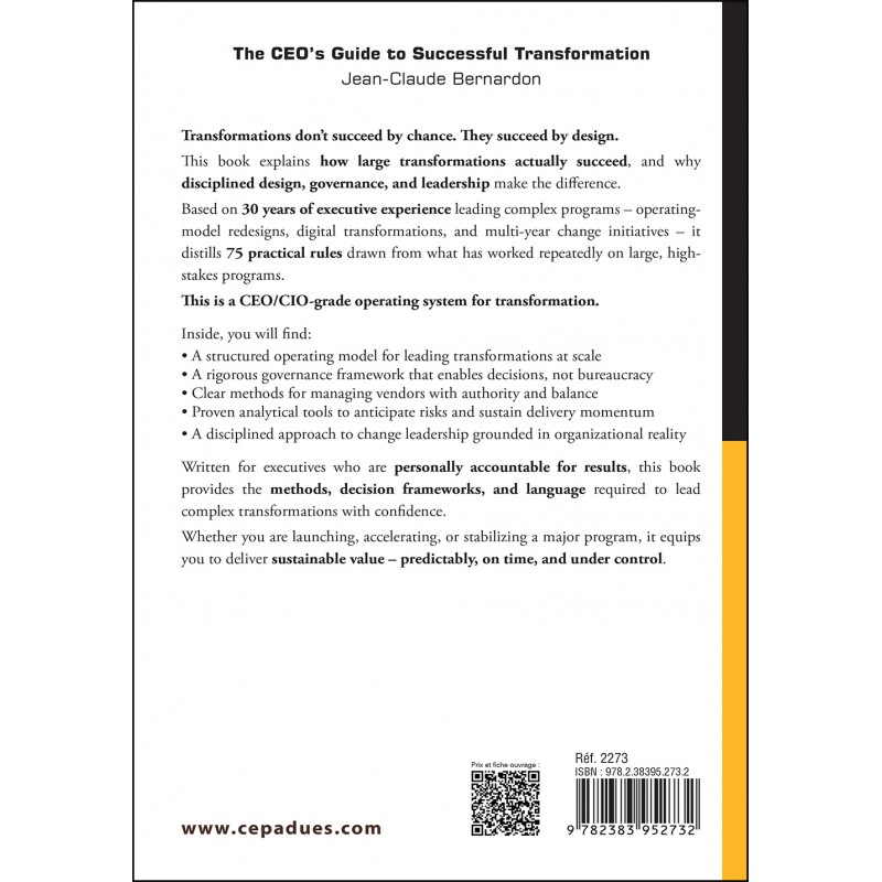 The CEO’s Guide to Successful Transformation