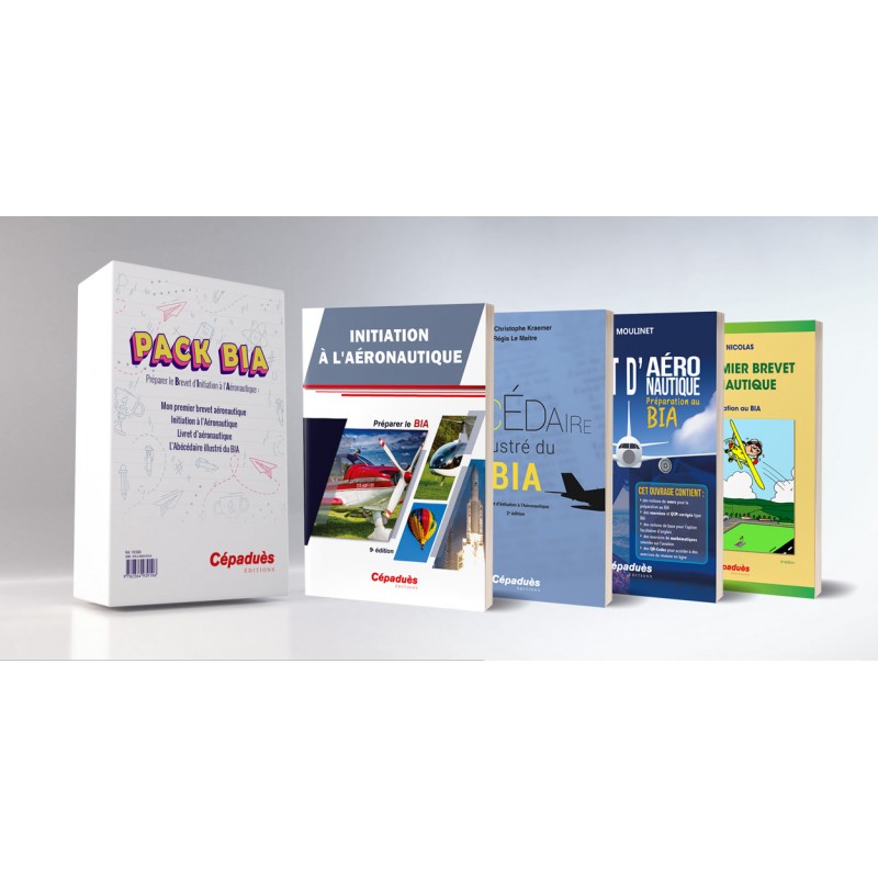 Pack BIA - Préparation du Brevet d'Initiation à l'Aéronautique - Coffret de 4 livres