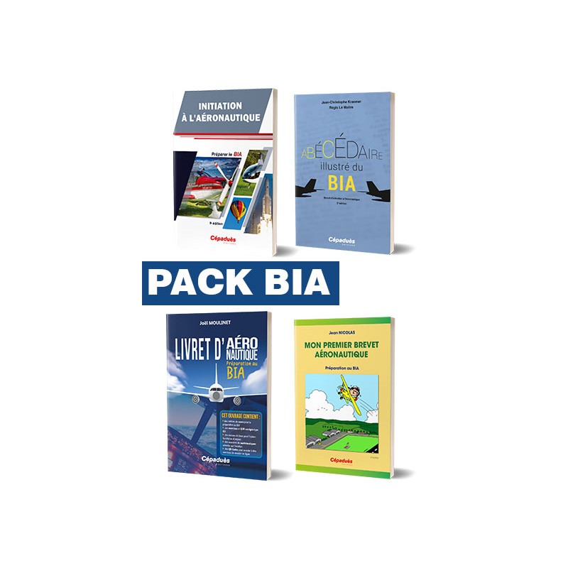 Pack BIA - Préparation du Brevet d'Initiation à l'Aéronautique - Coffret de 4 livres