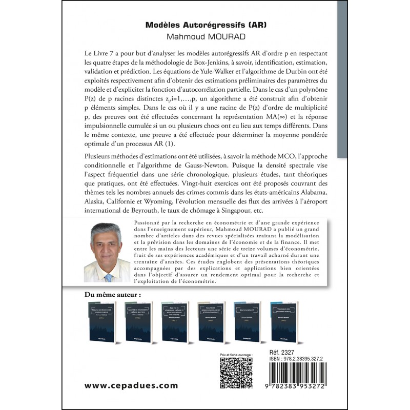 Modèles Autorégressifs (AR). Livre 7. Économétrie Expliquée et Appliquée