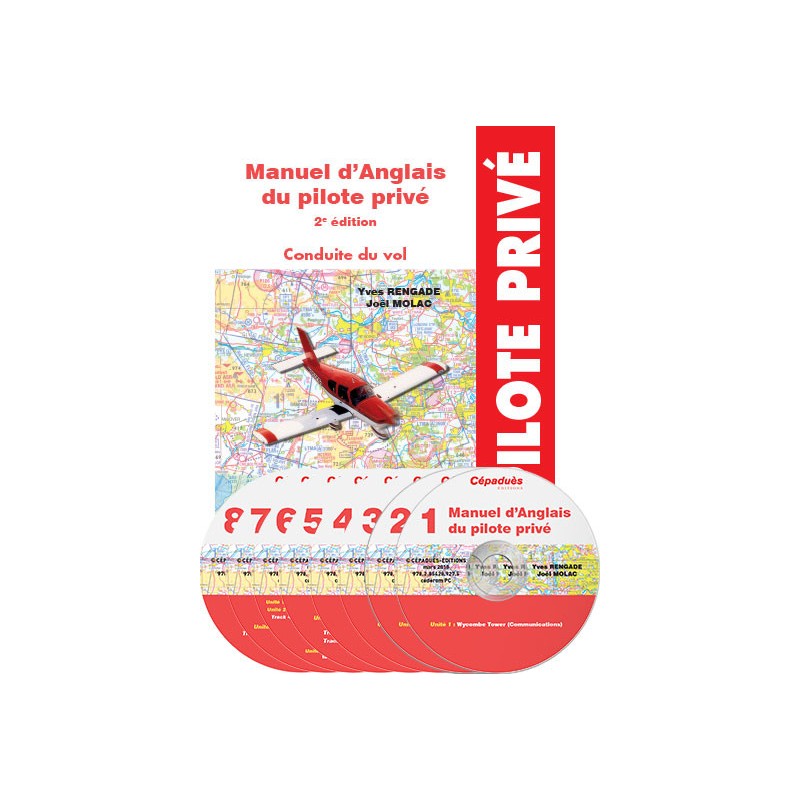 Manuel d'anglais du pilote privé avion (avec 8 CD audio fichiers MP3)
