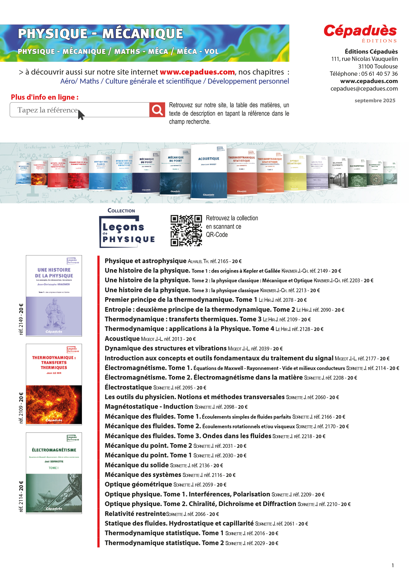 Catalogue Cépaduès