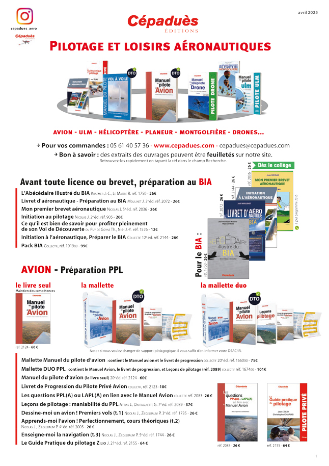 Catalogue aéro Cépaduès 2021