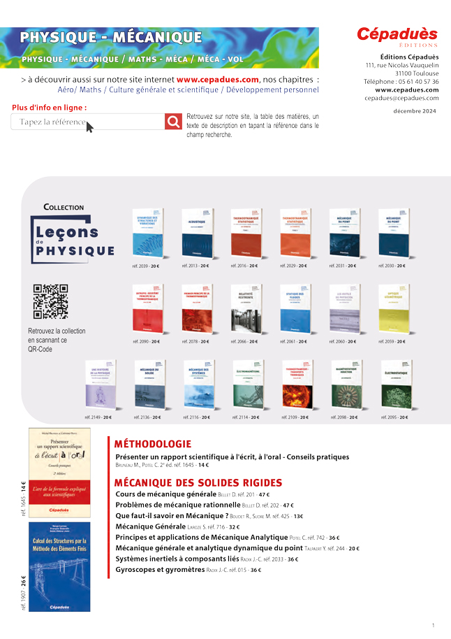 Catalogue Cépaduès